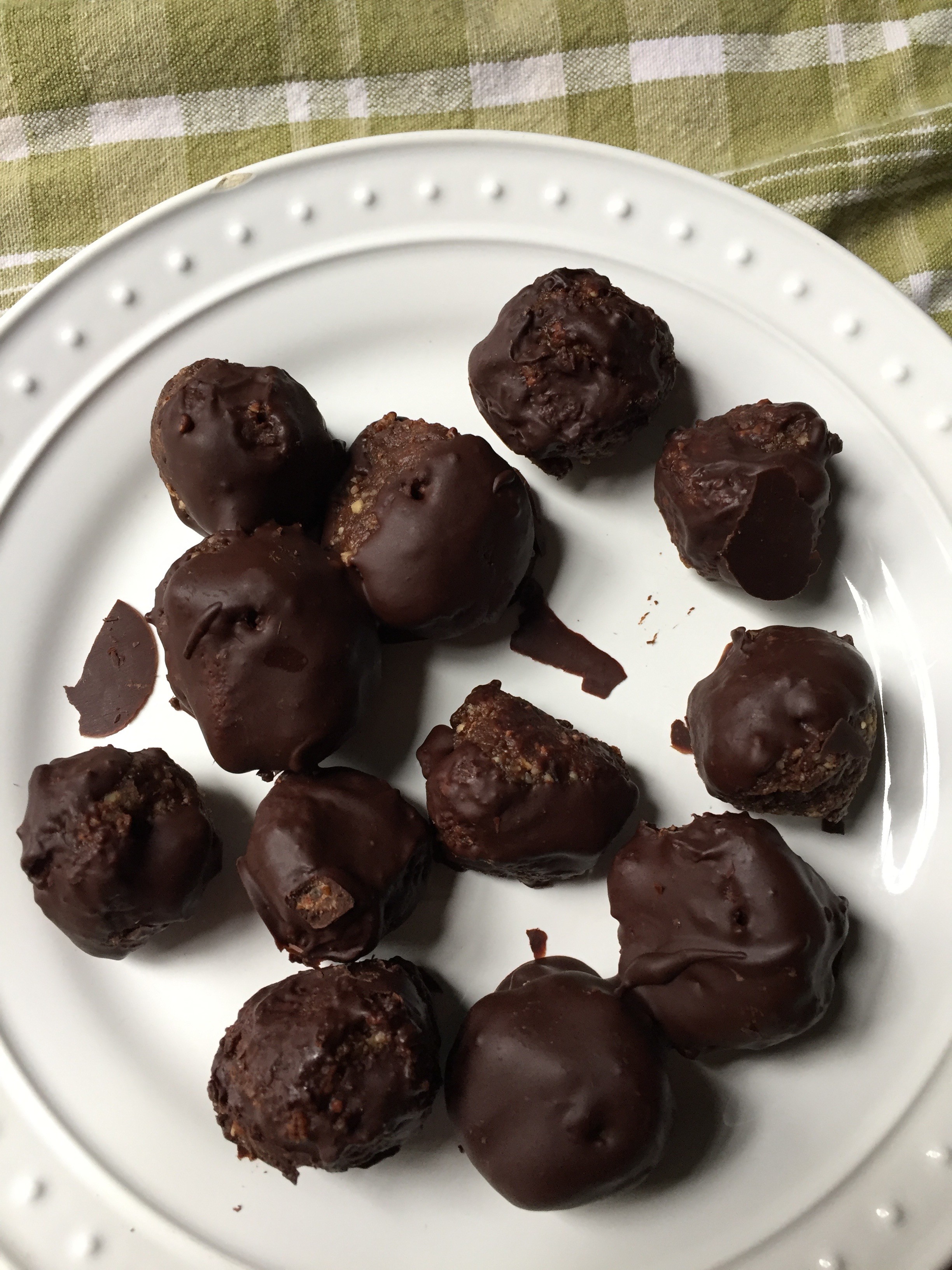 Cardamom-kissed chocolate truffles